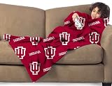 Indiana Hoosiers Youth Comfy Throw Blanket with Sleeves
