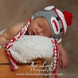 Melondipity Sweet Sock Monkey with Braids Baby Hat