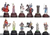 Hand Painted Metal Crusades Theme Chess Set Hand Painted Metal Crusades Theme Chess Set