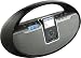 iLive IBCD2817 Portable Boombox with CD Player, AM/FM Radio, Remote Control, and iPod Dock (Black)