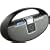 iLive IBCD2817 Portable Boombox with CD Player, AM/FM Radio, Remote Control, and iPod Dock (Black)