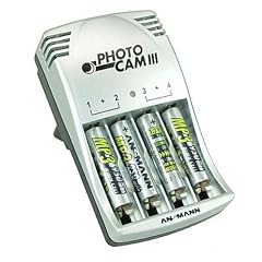 Ansmann 5007093 Photo Cam III Steckerladeger�t f�r Mignon AA und Micro AAA Akkus inkl. 4x Mignon AA 2850mAh Akkus