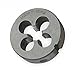Westward 2LWU2 Rd Solid Die, HSS, #8-32, 1 In OD