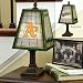Oakland Athletics 14-Inch Art Glass Lamp