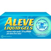 Aleve Liquid Gels, 220 mg, 80-Capsules (Pack of 2)