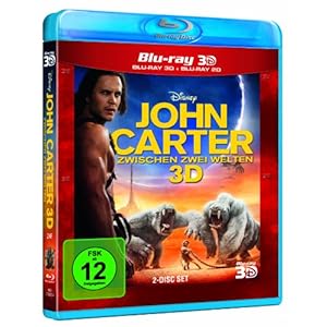 John Carter - Zwischen Zwei Welten - 3d+2d [Blu-ray] [Import allemand]