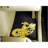 Georgia Tech Yellowjackets NCAA Car Floor Mats (2 Front) Black