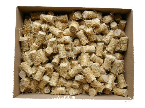 Holzbrx Tornados 12,5 kg (environ 1125 pièces) Allume-feu - un produit 100% naturel bois + cire d'abeilles
