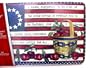 Tempered Glass Cutting Board 12" x 8" Pledge Of Allegiance American Flag
