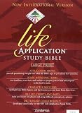 NIV Life Application Study Bible, Large Print, Indexed