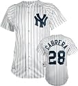 Melky Cabrera Majestic MLB Home Pinstripe Replica New York Yankees Jersey
