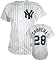 Melky Cabrera Majestic MLB Home Pinstripe Replica New York Yankees Youth Jersey
