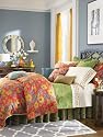 1891 by SFERRA Mai Tai 3-Piece King Duvet Set, Rouge