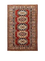 Design Community By Loomier Alfombra Ozbeki Ghazni A (Rojo/Multicolor)