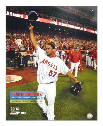 Francisco Rodriguez Autographed Photo - Los Angeles Angels Signed 16x20 Photograph