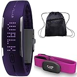 Polar - Loop Activity Tracker with Pink H7 Heart Rate Sensor M-XXL and Bag - Purple