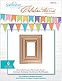 Spellbinders SCD-012 Celebrations Pierced Rectangles Metal Paper Cutting Die Template, Set of 6