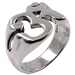 Large Om - Sterling Silver Ring