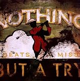 Nothing But a Try HIGH QUALITY MUSEUM WRAP CANVAS Print Rodney White 36x36