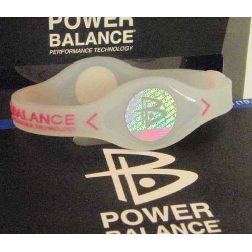 Power Balance Silicone Wristband Bracelet --(Color:clear; Size: M)