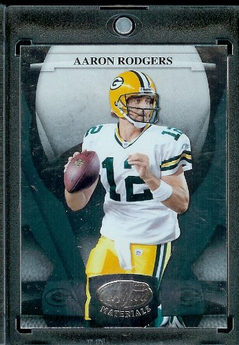 2008 Leaf Certified Materials Football Card - Aaron Rodgers / Green Bay Packers / NFL Trading Card in Protective Display Case!