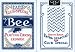 Bee Erdnase White/Blue Smith Back Playing Cards 2 Deck Set 1 Ivory & 1 Cambric