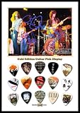 Led Zeppelin Gold Edition Guitar Pick Display With 15 Guitar Picks A4 Size