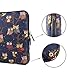 Kamor 15 15.4 inch MacBook Pro Canvas Fabric Laptop Sleeve With Extra MacBook Charger case Bohemian Style (Owl Blue) Case Cover Shell Superior Protection Laptop Sleeve Case Bag