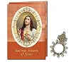 Finger Ring Rosary with Matching Booklet - Sacred Heart of Jesus - In Spanish Finger Ring Rosary with Matching Booklet - Sacred Heart of Jesus - In Spanish