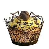 Paper Orchid Spider Web Cupcake Wrapper Black, Set of 12
