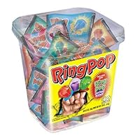 RingPop-Jewel Shaped Hard Candy, 40ct Variety Pack