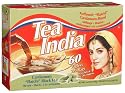 Tea India&reg; Cardamom "Elaichi" Black Tea, 60 Tagless Tea Bags, 4.8-Ounce Boxes (Pack of 6)