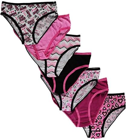Simply Adorable Big Girls' "Pretty Awesome" 7-Pack Bikini Underwear (8)