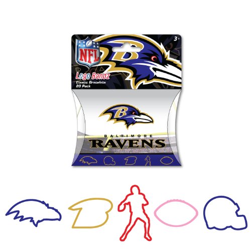 Forever Collectibles NFL Baltimore Ravens Baltimore Ravens Logo Bandz Bracelets-2nd Version