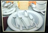 LENOX Classic Stainless Steel 65 PC FLATWARE SET Including Five Piece Hostess Set