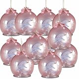 Amber Dolphin Christmas Tree Hanging Ornaments Set of 12