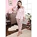 BAI HONG Baihong Women's Satin Silk Sleepwear Homedress Pajamas