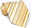 Paul Smith Orange Striped Silk Necktie 50