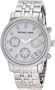 Michael Kors Watches Silver Chronograph with Stones (Silver)