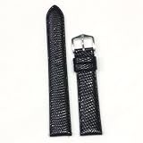 Watchband Genuine Lizard Black 16mm