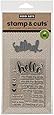 Hero Arts Stamp and Cut Hello Stamp with Matching Die Cut Set