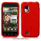 Red Texture Gel Skin Case for Samsung Fascinate (Galaxy S) Verizon Wireless ....