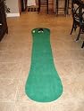 Large Putting Mat with automatic ball return