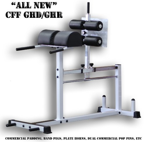 CFF Glute Ham Developer - GHD-GHR - Great For Cross Training - White -For Commercial Use On Sale