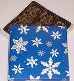 Scott's Cakes Pecan Dark Chocolate Truffles 1/2 Pound Snowflake Box