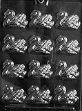 SMALL B/S SWANS Wedding Candy Mold Chocolate