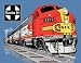 Kids Large T-Shirt (14-16) AT&SF (Santa Fe) Super Chief at Night [119]
