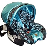 Blue Champagne with Trim Canopy INFANT CAR SEAT COVER