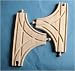 Toys : Wooden Train Railway System - Spare T-Junction Track x 2 (Compatible with leading wooden rail systems) - Wooden Toy