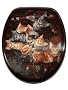Eighten TH0070 3D Toilettendeckel WC Deckel WC-Sitz Klobrille KATZEN braun